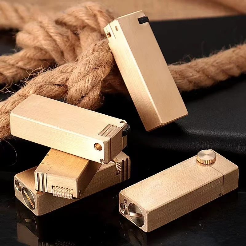 Vintage Collectible Lighters - Vintage Ağır Siper El Yapımı Gazyağı