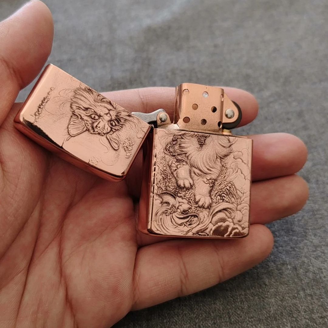 Kırmızı Bakır Kabartmalı Kedi  - Vintage Collectible Lighters incelemesi ve fiyatı