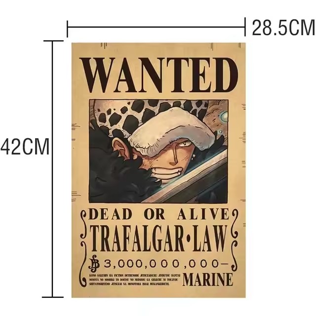 Anime One Piece Bounty Aranıyo - Vintage Collectible Posters incelemesi ve fiyatı