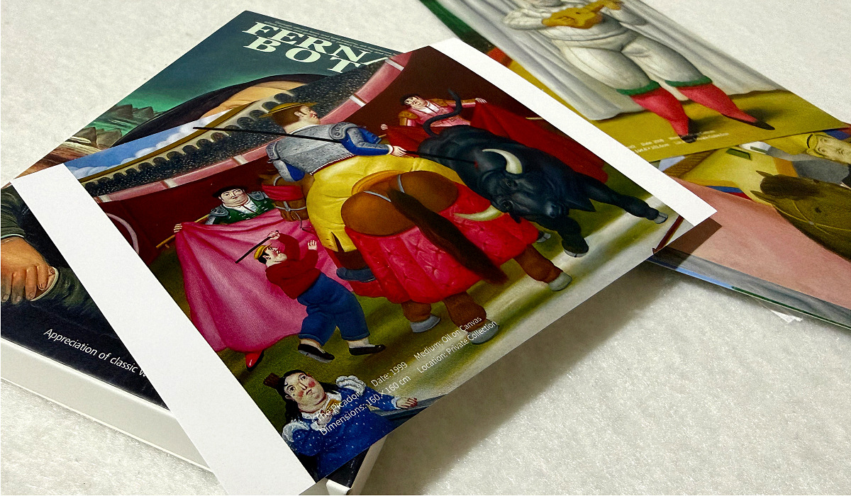 30 adet Fernando Botero Sanat  - Collectible Vintage Greeting Cards incelemesi ve fiyatı